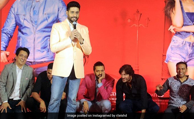 Riteish Deshmukh Recalls The Day When Birthday Boy Abhishek Bachchan 'Brought Entire <I>Housefull 3</i> Cast To Their Knees'