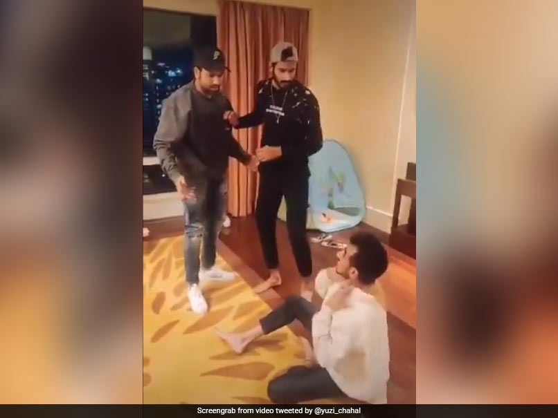 Yuzvendra Chahal, Rohit Sharma, Khaleel Ahmed Enact Funny Bollywood Scene. Watch