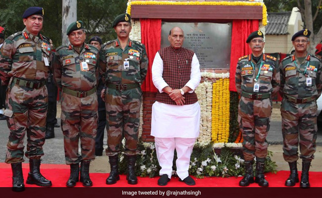 Rajnath Singh Lays Foundation Stone Of New Army Headquarters In Delhi