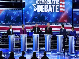 Democrat Rivals Unite Against Billionaire Michael Bloomberg At Debate Democrat Rivals Unite Against Billionaire Michael Bloomberg At Debate