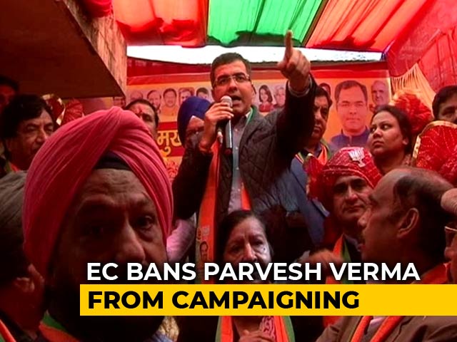 BJP MP Parvesh Verma Again Banned From Campaigning For Delhi Polls