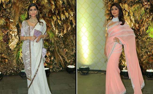 Sonam Kapoor And Shilpa Shetty's Sensational <i>Saree</i> Looks Steal The Show