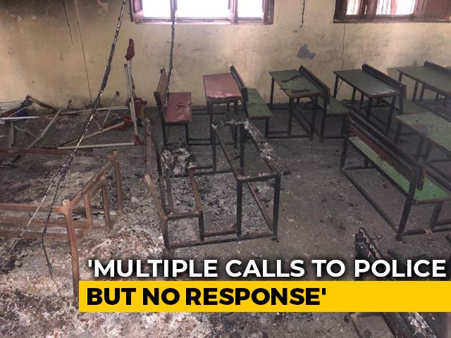 At A Delhi School, Books, Exam Papers Now Ashes After Mob Set It On Fire