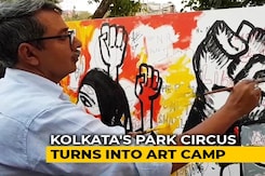 Artists Protest Against CAA With Paint, Brush In Kolkata Artists Protest Against CAA With Paint, Brush In Kolkata