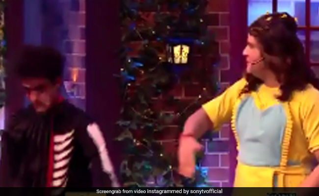 'कपिल शर्मा शो' के सेट पर 'भूत' बनकर डराने आया ये शख्स, कपिल और कृष्णा ने मिलकर कर दिया बुरा हाल...देखें Video