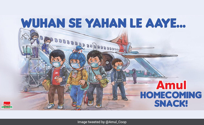 Amul's New Ad Features Indians Evacuated From Coronavirus-Hit China