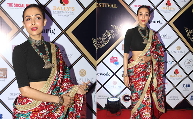 Malaika Arora's Stunning <i>Saree</i> Look Will Give You Boho Chic Vibes
