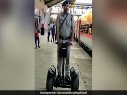 Railway Cops Cruise Goa Station On Segway, Union Minister Tweets Video Railway Cops Cruise Goa Station On Segway, Union Minister Tweets Video
