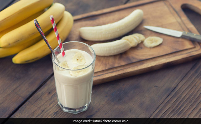 Many eat banana with milk for breakfast
