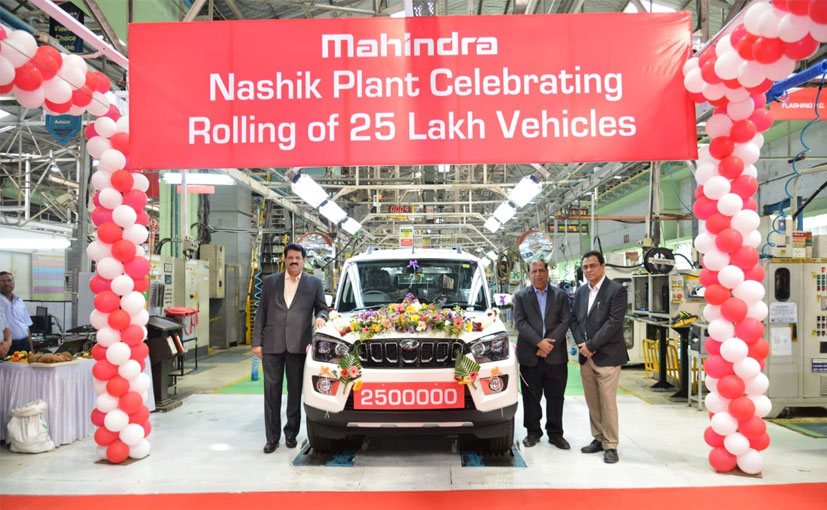 Mahindra's Nasik Plant Rolls Out 25th Lakh Vehicle