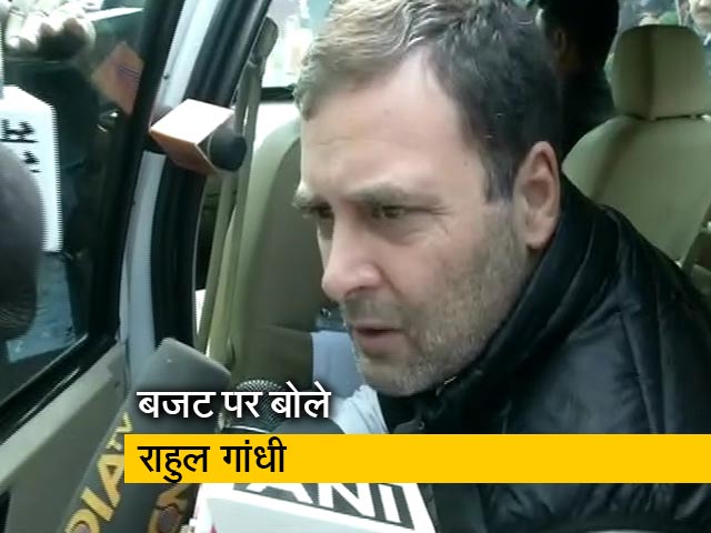 वित्त मंत्री ने भाषण देने के अलावा और कुछ नहीं किया: राहुल गांधी