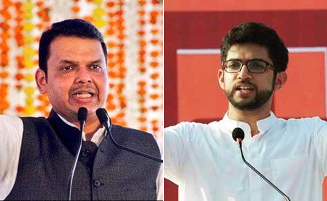 Shiv Sena Wore "Bangles", Says Devendra Fadnavis, Aaditya Thackeray Responds