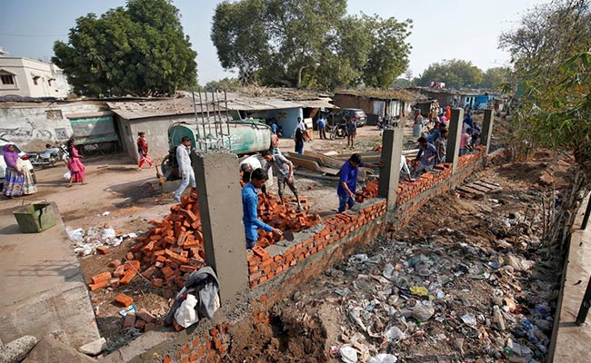 Congress Slams BJP For "Hiding" Slums Behind Wall During Trump Visit