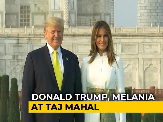 US President Donald Trump, Melania Visit Taj Mahal