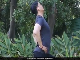 After PM Modi's Fit India Jibe, Sports Minister Trolls Congress Leader With Yoga Video After PM Modi's Fit India Jibe, Sports Minister Trolls Congress Leader With Yoga Video