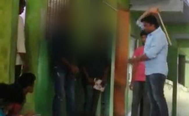 Teen Students Brutally Caned By Andhra Teacher In Shocking Video