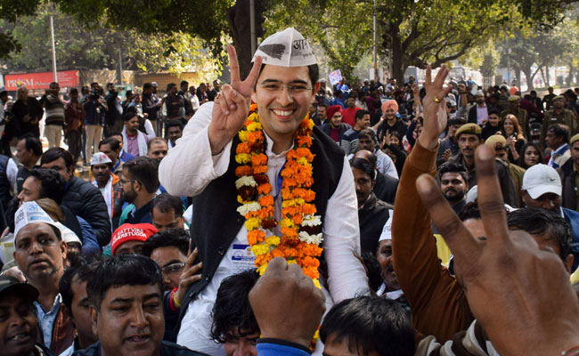 AAP's Raghav Chadha Cruises To An Easy Win, Attacks BJP