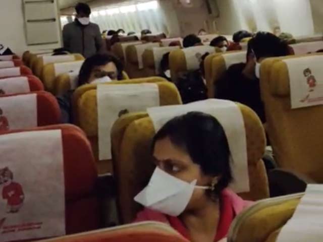 Coronavirus: Watch Evacuees Inside Air India's Plane At China's Wuhan