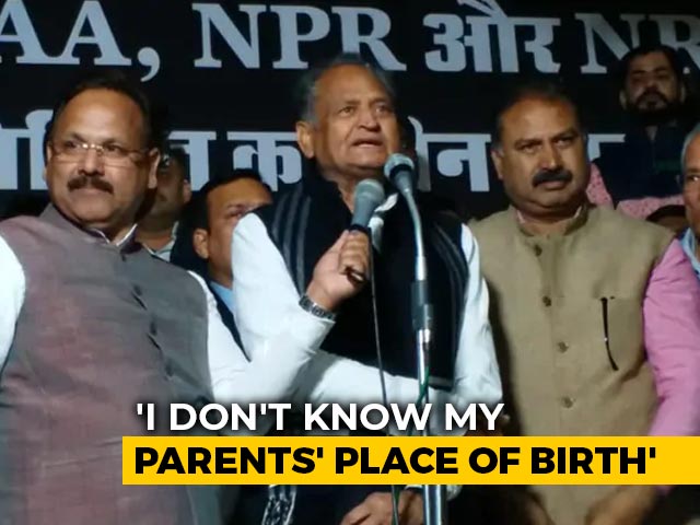 "Don't Know Parents' Birthplace, Will Go To Detention Camp": Ashok Gehlot