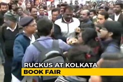 Left, BJP Supporters Clash At Kolkata Book Fair Left, BJP Supporters Clash At Kolkata Book Fair
