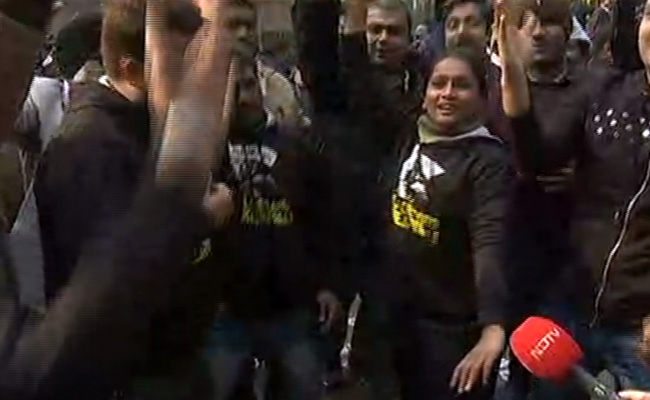 Delhi Poll Results 2020: Celebrations At AAP Office As Trends Show Party Poised For Victory