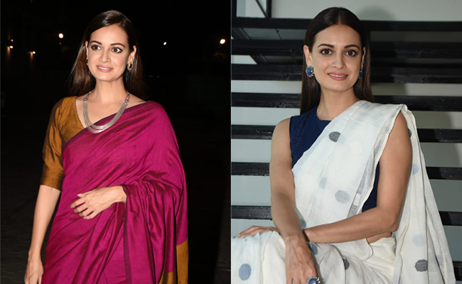 Dia Mirza's Stunning <i>Saree</i> Streak Only Keeps Getting More Stylish