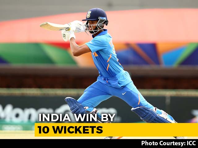 Yashasvi Jaiswal's Century Helps India Beat Pakistan To Enter U-19 World Cup Final