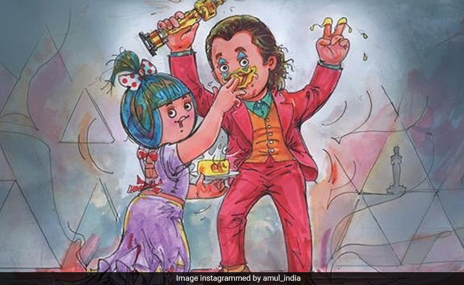 Trending: Amul's Utterly-Butterly Tribute To Oscar Winners Joaquin Phoenix And Renee Zellweger