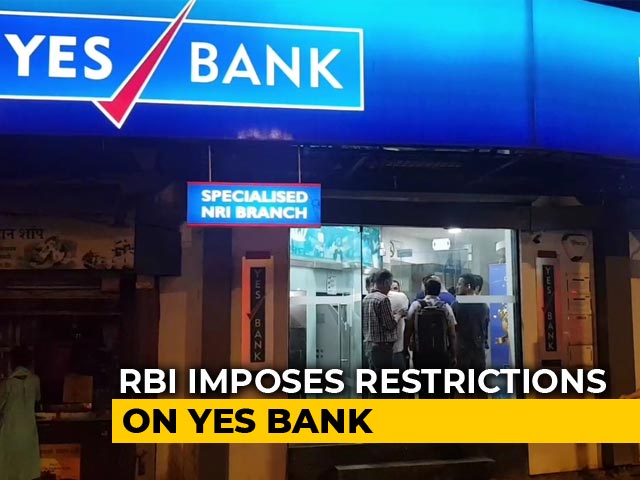 Yes Bank Plunges After RBI Takes Control, Caps Withdrawal Limit