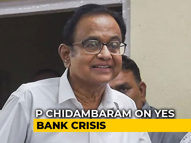 Congress Leader P Chidambaram Terms Yes Bank Crisis As "Regulatory Failure"