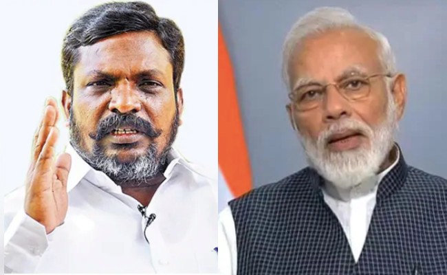 பிரதமர் மோடி அதில் சூரப்புலி..!”- தொல்.திருமாவளவன்!! | Thol.thirumavalavan  Takes On Pm Modi Over His Latest Speech - NDTV Tamil
