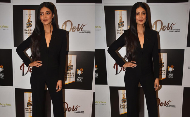 Shruti Haasan Is All About Power Dressing In A Chic Black Jumpsuit