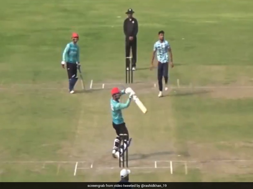 Rashid Khan Reinvents MS Dhoni's Helicopter Shot, Teammate Calls It "Ninja Cut"