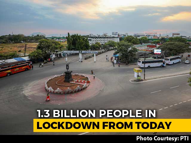 Video: India Stays Indoors As Complete 21-Day Lockdown Begins