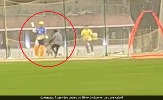 एमएस धोनी का आशीर्वाद लेने के लिए फैन गिर गया पैरों पर, माही ने किया फिर कुछ ऐसा... देखें Video