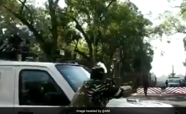 Securitymen At Parliament Alert As BJP MP's Car Touches Automatic Barrier