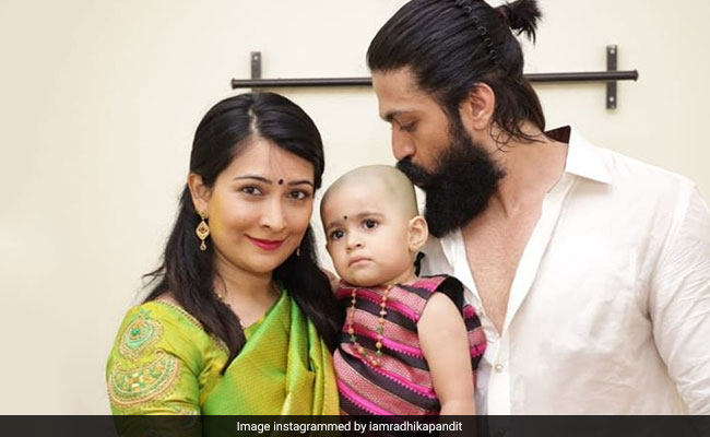Nothing To See Here, Just A Pic Of Yash And Radhika Pandit With A "Totally Kissable Head In Between"