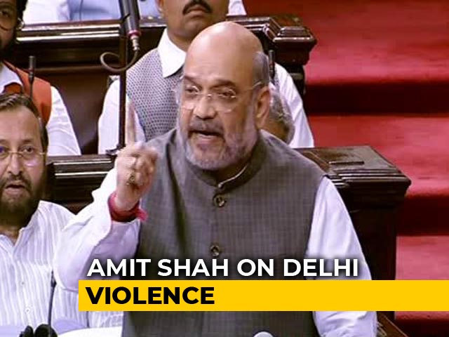Won't Spare Anyone For Delhi Violence, Says Amit Shah In Rajya Sabha
