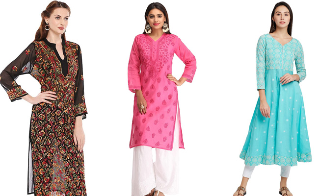 Stay Effortlessly Chic With These 9 Chikankari Kurtas From Amazon