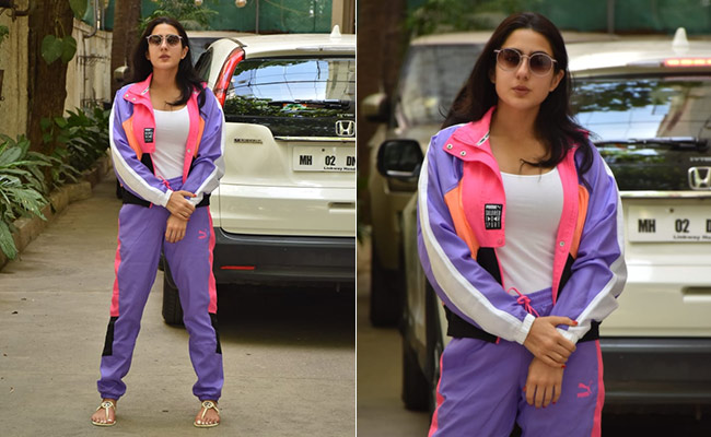 Make Athleisure More Fun Like Sara Ali Khan In A Trendy Tracksuit