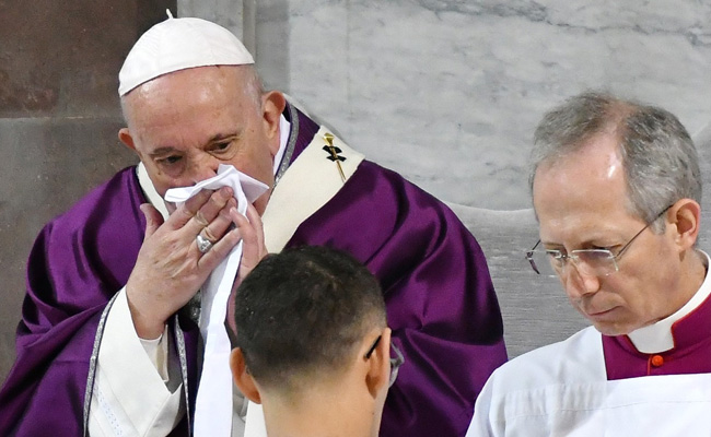 Pope, Coughing And Sneezing, Skips Retreat As Italy Battles Coronavirus
