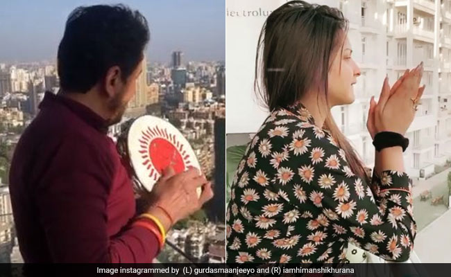 'जनता कर्फ्यू' में गुरदास मान ने छत पर चढ़कर बजाई डफली तो हिमांशी खुराना ने पीटी तालियां- देखें Video