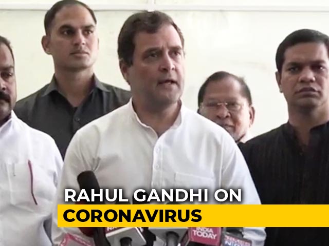 "Coronavirus Is Like Tsunami": Rahul Gandhi Warns Of Economic Devastation