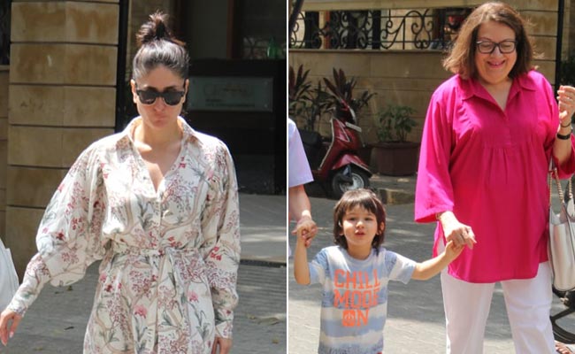 Taimur's Day Out With Mom Kareena Kapoor And Granny Babita