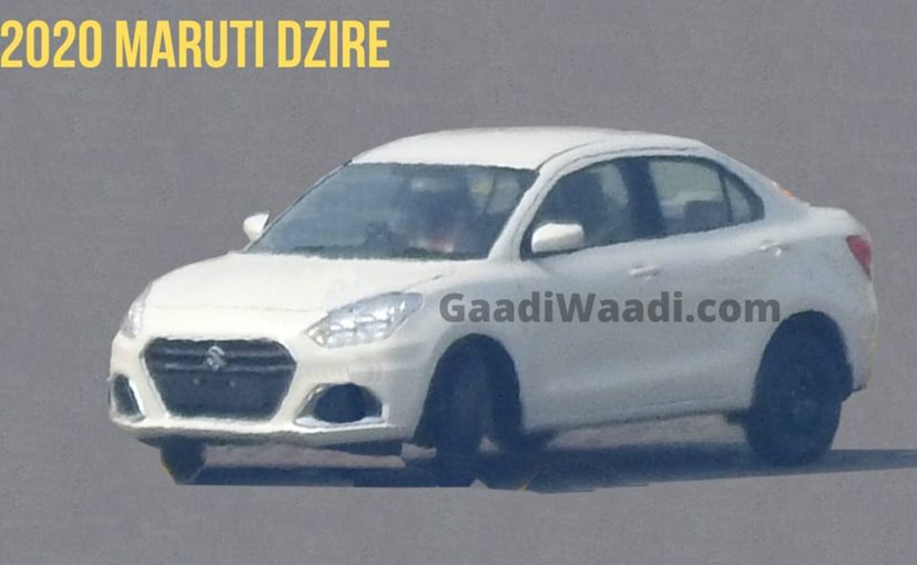 2020 Maruti Suzuki Dzire Facelift Spotted Sans Camouflage