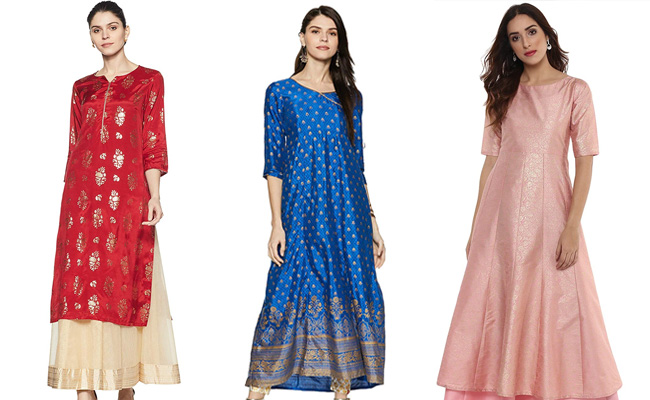 These 9 Silk Kurtas Will Keep You Covered. Grab Them Now!