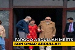 Farooq Abdullah Meets Son Omar After 7 Months In Detention Farooq Abdullah Meets Son Omar After 7 Months In Detention