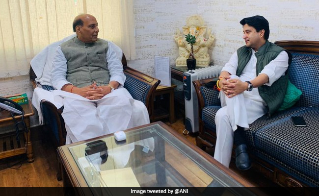 Jyotiraditya Scindia Will Help In Strengthening BJP, Says Rajnath Singh