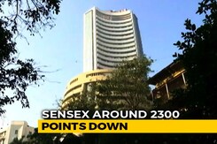 Sensex 2,300 Points Down Amid Coronavirus Crisis, Biggest Fall Since 2010 Sensex 2,300 Points Down Amid Coronavirus Crisis, Biggest Fall Since 2010