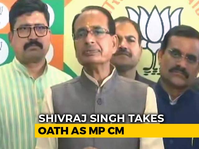Shivraj Singh Chouhan Takes Oath As Madhya Pradesh Chief Minister